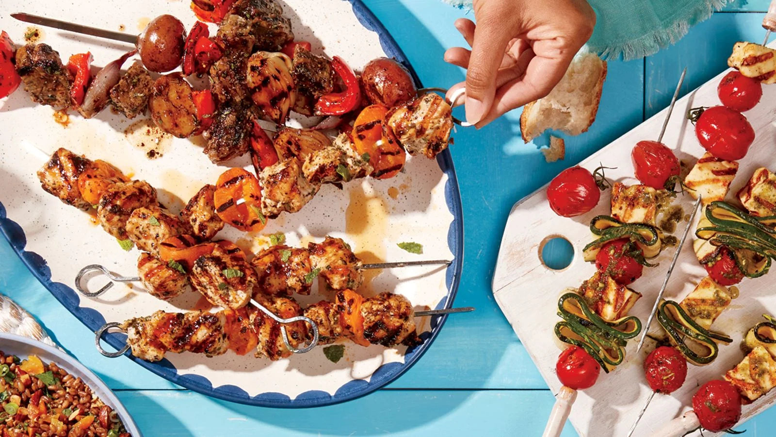 Selections of skewers